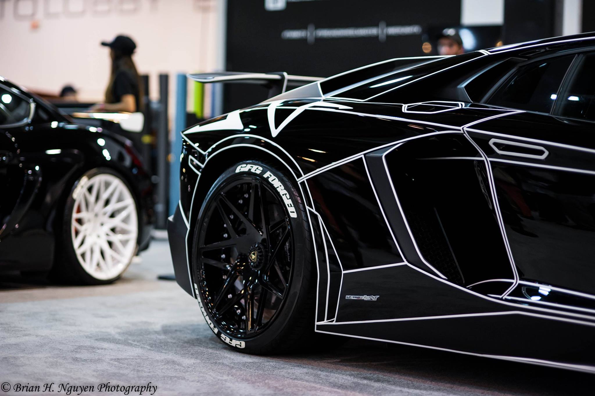 Black Tron Lamborghini Aventador от Giovanna Wheels